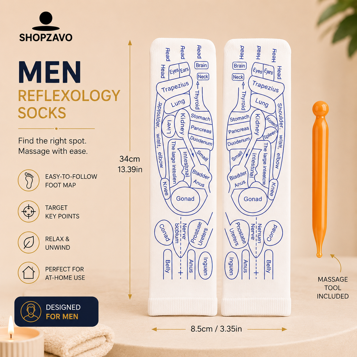 ShopZavo™ SolePoint Reflexology Socks