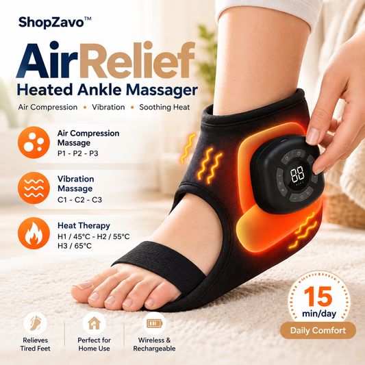 ShopZavo™ AirRelief Heated Foot & Ankle Massager